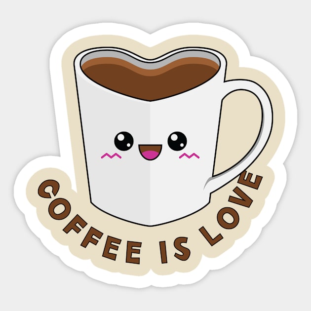 Coffee is Love Sticker by GusDynamite